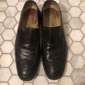 Johnston and Murphy size 10 mens dress loafers blk